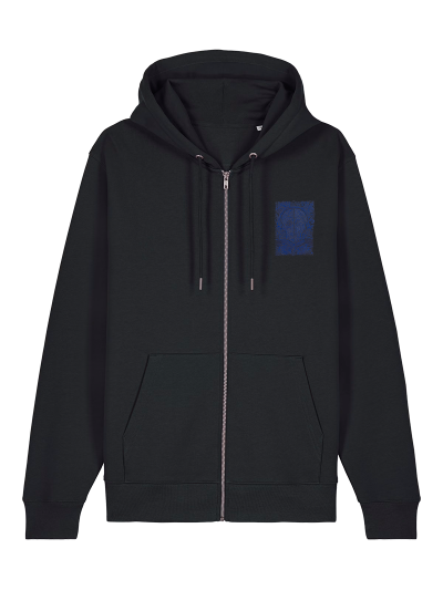 Sweat zippé unisexe CALAVERA AZUL Label BOSSI