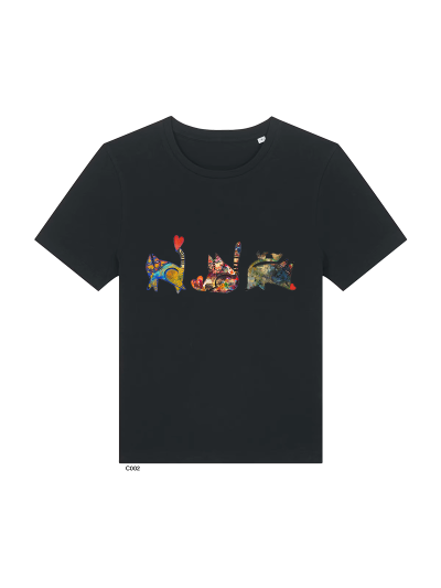 T-shirt  Femme LES CHATS DE COEUR Label DINA